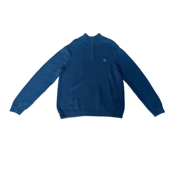 Chaps: 100% Cotton Blue Sweater - Picture 3 of 16